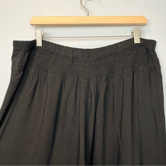 Embroidered Wide Leg Wrap Pants Boho Resort Style - Picture 7 of 16